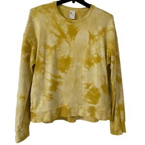 All In Motion XL Super Soft, Yellow Gold Pullover Sweatshirt with Thumb Holes